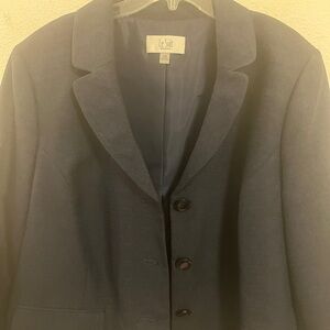 Le Suit Woman Navy Blue Blazer – Size [24 W ] – NWT
